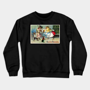 Victorian Easter Greeting Crewneck Sweatshirt